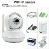 32GB TF Card and HD720P H.264 P2P WIFI Camera IP 1.0M Pixels PTZ IR Night Vision Wired or Wirless Camera WIFI